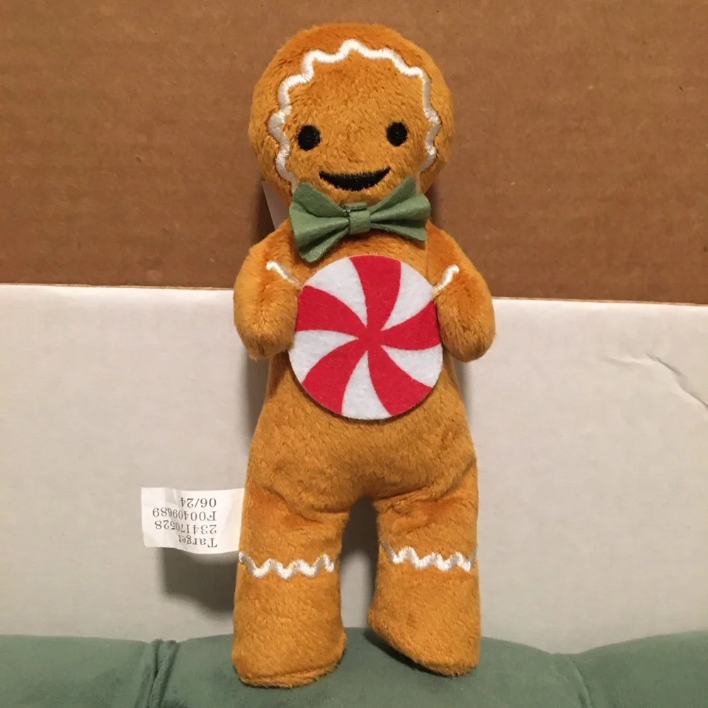 NWT Target Christmas Gingerbread Woman Boy Girl Pillow Bullseye's Playground Set